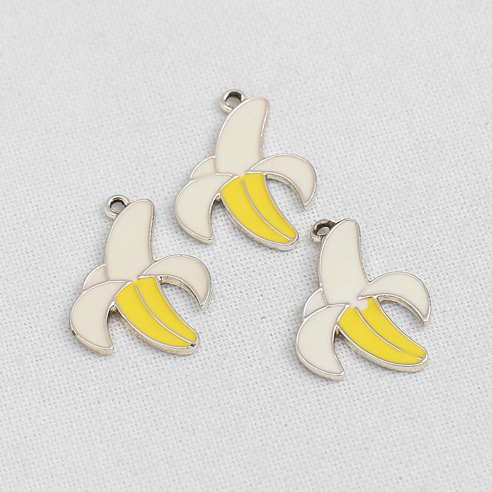 바나나 과일 싱글고리 팬던트 키링재료 귀걸이부자재 P-SS-0449