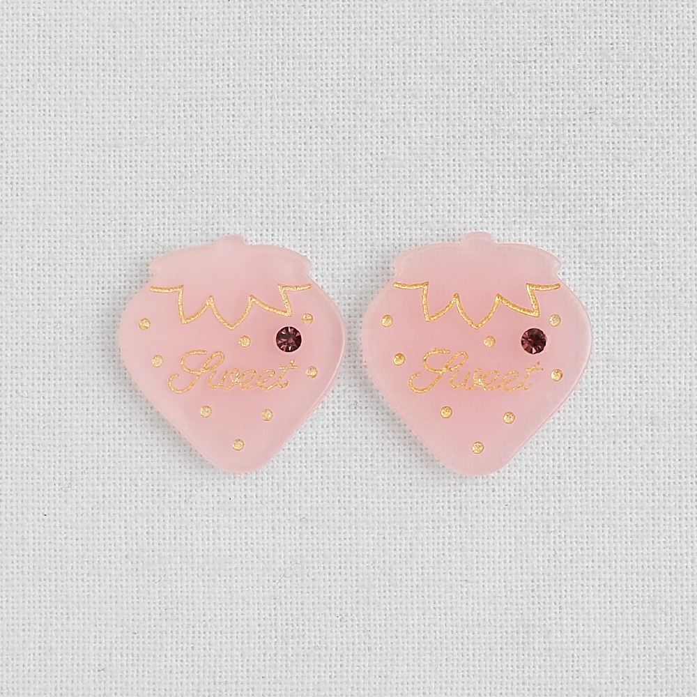 핑크스위트 딸기 데코덴 키링재료 귀걸이부자재 DCD0041